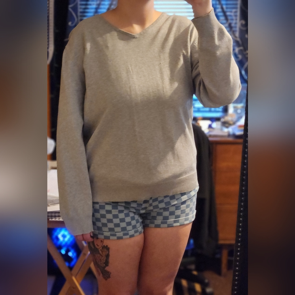 Gray sweater